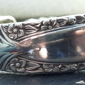 Heavy Silver Spoon Bracelet